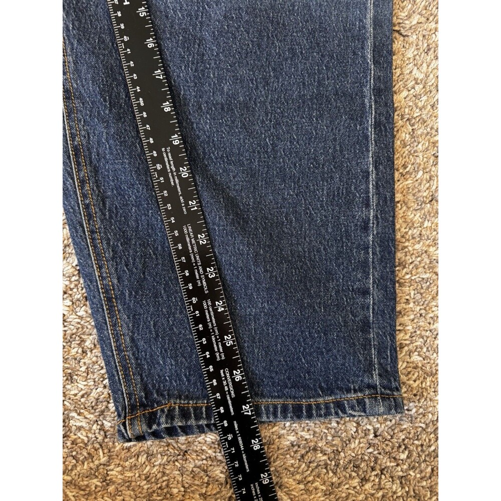 Frye Womens Barrel Jeans Size 14 Medium Wash High Rise Utility NWT - Picture 6 of 14
